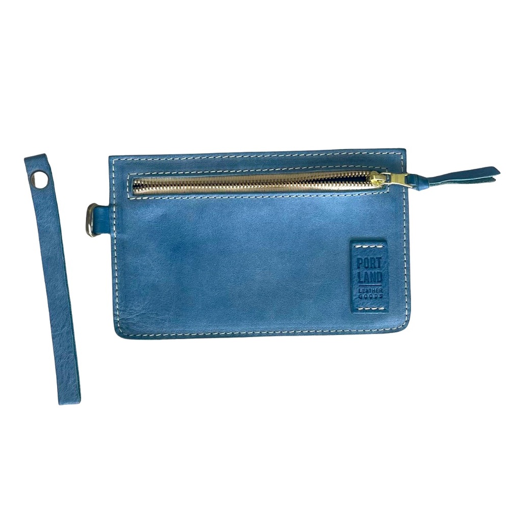 Portland Leather 🦄 INDIGO 🦄 Adrianna Wristlet